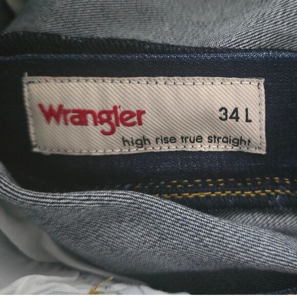 Wrangler High Rise True Straight Medium Wash Women's Jeans 16W X 34L - Picture 5 of 7